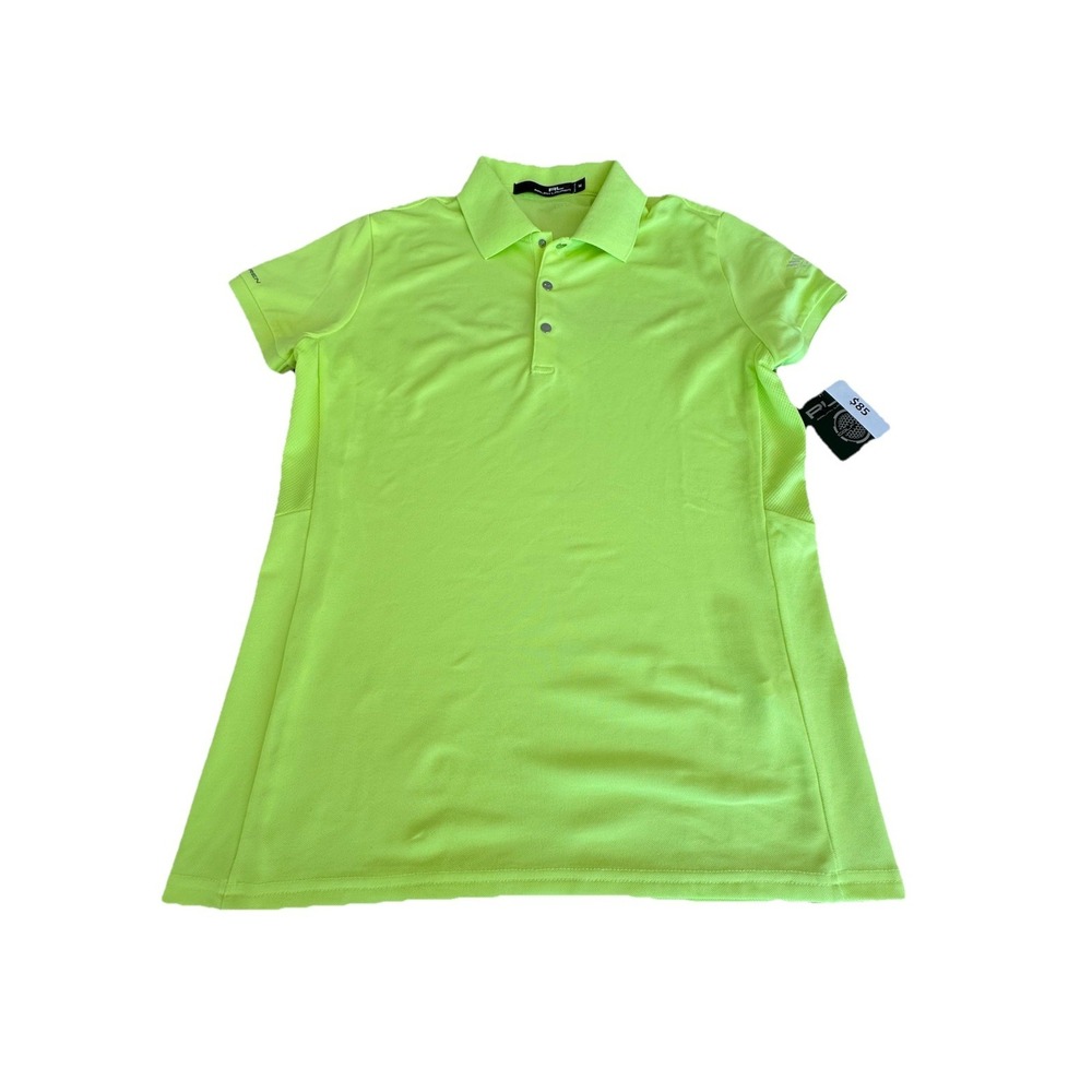 NWT Ralph Lauren RLX Branded Women's size M Windham Championship Neon Yellow $85